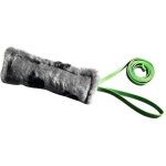 Abc sport klin - boudin de motivation effet peluche avec poign�e ergonomique - 26 x 8 cm - gris / vert ...