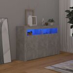 The living store buffet avec lumières led gris béton 115, 5x30x75 cm - meubles de rangement - buffet ... The living store buffet avec lumières led gris béton 115, 5x30x75 cm - meubles de rangement - buffet ...