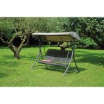 Balancelle de jardin 3 places en fer anthracite - fiordaliso Balancelle de jardin 3 places en fer anthracite - fiordaliso