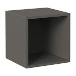 Cube mural 37, 5x35x37, 5 cm gris fonc� avec un compartiment - zara