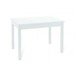 Table extensible blanc frne 110x70 cm - cuneo