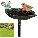 Abreuvoir pour oiseaux en fonte, avec pic de terre, dcoration pour jardin, mangeoires, 1 m de hauteur, ...