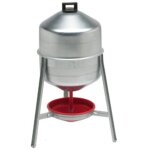 Abreuvoirs poulets acier support l 10