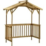 Abri de barbecue 163, 5x93x210 bois de pin impr�gn�