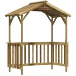 Abri de barbecue 163, 5x93x210 cm bois de pin impr�gn�