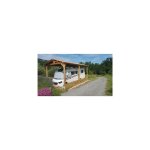 Abri deux pentes, 400cmx650cm, bois douglas franais, carport, auvent, abri camping - car