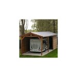 Abri deux pentes, 400cmx950cm, bois douglas franais, carport, auvent, abri camping - car