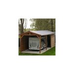 Abri deux pentes, 450cmx950cm, bois douglas fran�ais, carport, auvent, abri camping - car