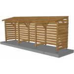 Jardinatoire - abri fumeurs 6m - couvert - cl3 marron Jardinatoire - abri fumeurs 6m - couvert - cl3 marron
