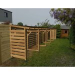 Jardinatoire - abri jardin 10m - couvert - cl3 marron Jardinatoire - abri jardin 10m - couvert - cl3 marron