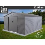 Dancover - abri de jardin 3, 4x3, 82x2, 05m, 12, 99m, proshed, aluminium gris