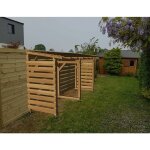 Abri jardin 4m - couvert - cl3 marron Abri jardin 4m - couvert - cl3 marron
