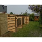Jardinatoire - abri jardin 6m - couvert - cl3 marron Jardinatoire - abri jardin 6m - couvert - cl3 marron