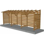 Jardinatoire - abri jardin 6m - non couvert - cl3 marron