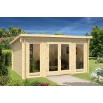 Carlsson - abri de jardin atrium - f naturel , 40 mm Épaisseur paroi 440 x 345 cm Carlsson - abri de jardin atrium - f naturel , 40 mm Épaisseur paroi 440 x 345 cm