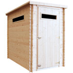 Abri de jardin en bois timbela m306a - stockage extrieur l239xl144xh198 cm / 2. 63 m2 - petit abri  ...
