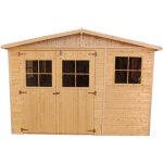 Abri de jardin en bois exterieur avec les planchers impr�gn� - cabane de jardin en pin / �pic�a - h226x324x216 ...
