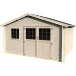 Décor et jardin - abri de jardin bois frévent 398x326 cm - surface utile : 11, 19 m² - Épaisseur : 28 ... Décor et jardin - abri de jardin bois frévent 398x326 cm - surface utile : 11, 19 m² - Épaisseur : 28 ...