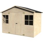 Dcor et jardin - abri de jardin en bois lopun. 12 mm, 272 x 182 cm. 4, 96 m