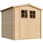 Abri de jardin en bois - porte verrouillable de haute qualit� - stockage ext�rieur i216xl206xh218 cm ...