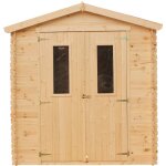 Abri de jardin en bois timbela m343c - stockage ext�rieur i216xl206xh218 cm / 3. 53 m2 petit abri � outils, ...
