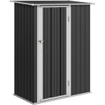 Abri de jardin m�tal 1, 07 m� 142�84�189 cm, toit monopente, porte verrouillable, r�sistant aux intemp�ries, ...