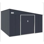 Abri de jardin en m�tal 11, 01 m� - 342 x 321 x 162 - 210 cm - astro - kit d'ancrage inclus, 2 portes ...
