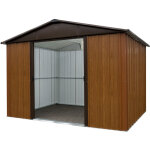 M&s - abri de jardin métal aspect bois yardmaster 6, 44 m² + kit d'ancrage M&s - abri de jardin métal aspect bois yardmaster 6, 44 m² + kit d'ancrage