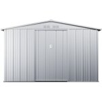 Vente - unique - abri de jardin métal en acier galvanisé gris 7, 82 m² linus Vente - unique - abri de jardin métal en acier galvanisé gris 7, 82 m² linus
