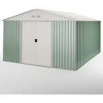 Abri de jardin en mtal anjala 15. 5 m2 - garantie 10 ans - 343x452x223cm. remise mtal