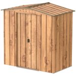 Duramax - abri de jardin mtal imitation bois - 2, 48m