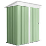 Abri de jardin m�tallique, appentis ext�rieur pour outils et moto, avec �tag�re r�glable, serrure et ...