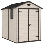Abri de jardin en r�sine keter manor 6x5 beige