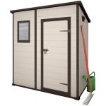 Abri de jardin en r�sine keter manor pent 6x4 beige
