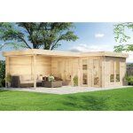 Carlsson - abri de jardin à toit plat quinta iso naturel , 44 mm Épaisseur paroi 525 x 727 cm Carlsson - abri de jardin à toit plat quinta iso naturel , 44 mm Épaisseur paroi 525 x 727 cm