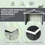 Outsunny - garage tondeuse robot - acier - 86x100x63cm - gris Outsunny - garage tondeuse robot - acier - 86x100x63cm - gris