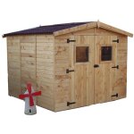 Habrita - abri en panneaux 16 mm avec plancher surface ext�rieure 7, 20 m2 - ed2424. 01