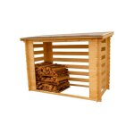 Habrita - abri range - bches ferm et esthtique avec structure madriers grand volume 4 stres de bois ...