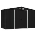 Abri de stockage pour jardin anthracite acier 257x205x178 cm vidaxl Abri de stockage pour jardin anthracite acier 257x205x178 cm vidaxl