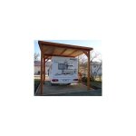Abri toit plat, 400cmx700cm, bois douglas français, carport, auvent, abri camping - car Abri toit plat, 400cmx700cm, bois douglas français, carport, auvent, abri camping - car