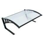 Estexo - abri tondeuse robot toit en polycarbonate noir 104 x 80 x 40 cm