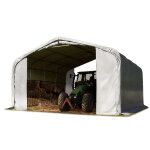 Toolport - abri tunnel 6x6 m bâche en pvc 850n abri résistant aux intempéries tente de stockage gris ... Toolport - abri tunnel 6x6 m bâche en pvc 850n abri résistant aux intempéries tente de stockage gris ...