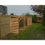 Jardinatoire - abri vélo 6m - non couvert - cl3 marron Jardinatoire - abri vélo 6m - non couvert - cl3 marron