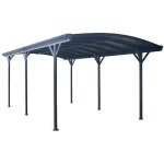 Home deluxe - carport design falo - 505 x 300 cm anthracite couleur anthracite