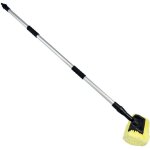 Balai mtallique 30cm avec prise pour manche en bois, balai de jardin en mtal pour enlever la mousse ...