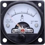 Parkside - ac 0 - 3a mtre ampremtre ampromtre analogique rond noir