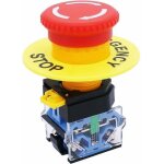 [jamais utilis�] ac 440 v 10a interrupteur � bouton - poussoir d'arr�t d'urgence champignon rouge 22mm ...