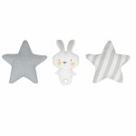 Ac - deco - lot de 3 coussins forme toiles et lapin - tailles diffrentes - livraison gratuite