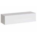 Ac - deco - banc tv mural - switch rtv 2 - blanc - l 120 cm x p 40 cm x h 30 cm - livraison gratuite
