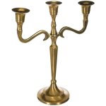 Ac - deco - bougeoir m�tal dor� h27cm - atmosphera cr�ateur d'int�rieur